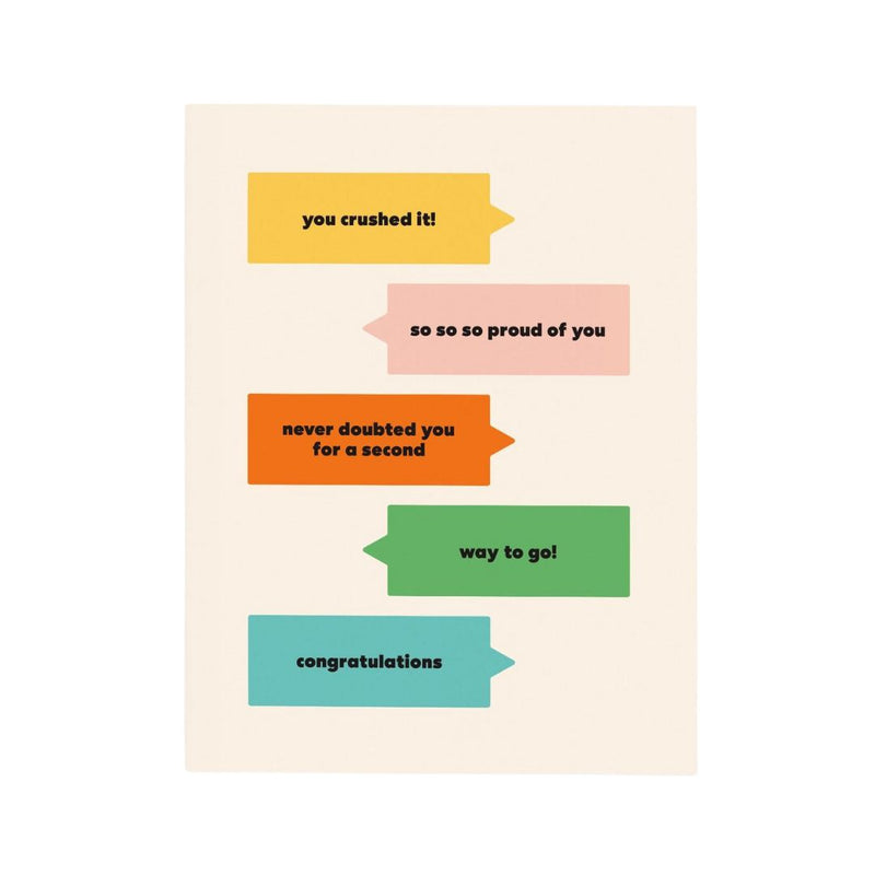 PPAS Text Message Congrats Card -  - Cards - Feliz Modern