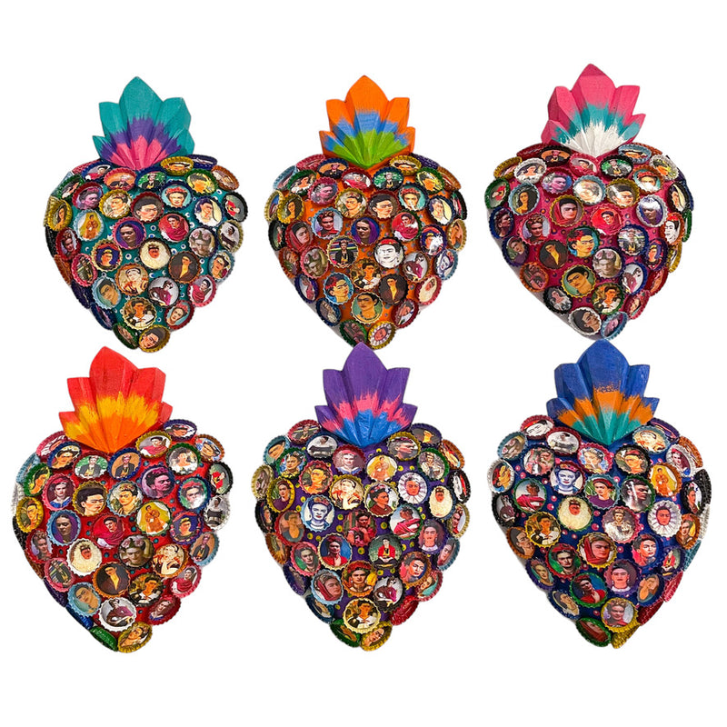LD Large Bottle Cap Frida Heart -  - Decor Objects - Feliz Modern