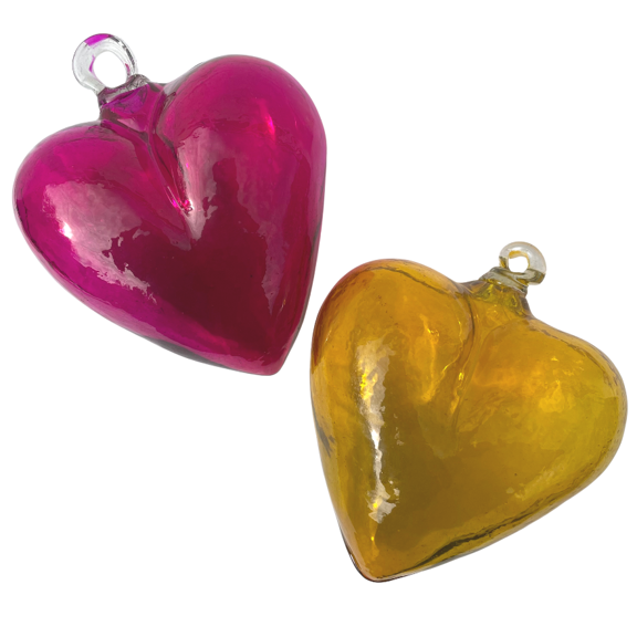 FMD Handmade Glass Heart Ornament -  - Christmas - Feliz Modern