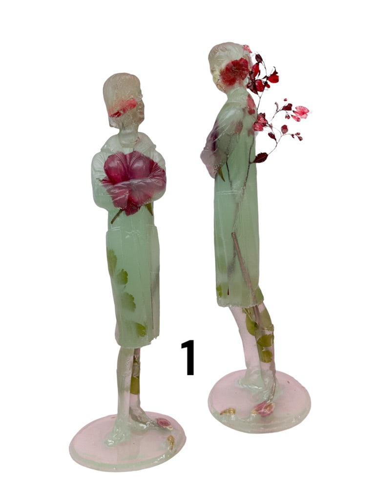JNK Flower Power Pose Sculptures (2nd Edition) - Translucent Mint 1 - Art - Feliz Modern