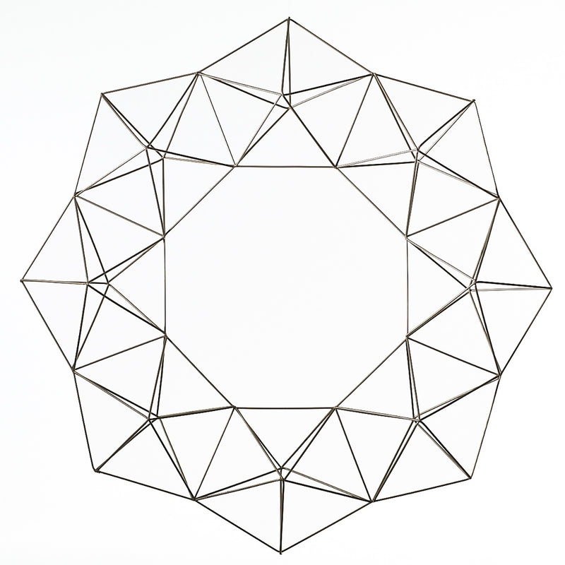 ACD* Wire Geo Wreath  (curbside only, no shipping) -  - Decor Objects - Feliz Modern
