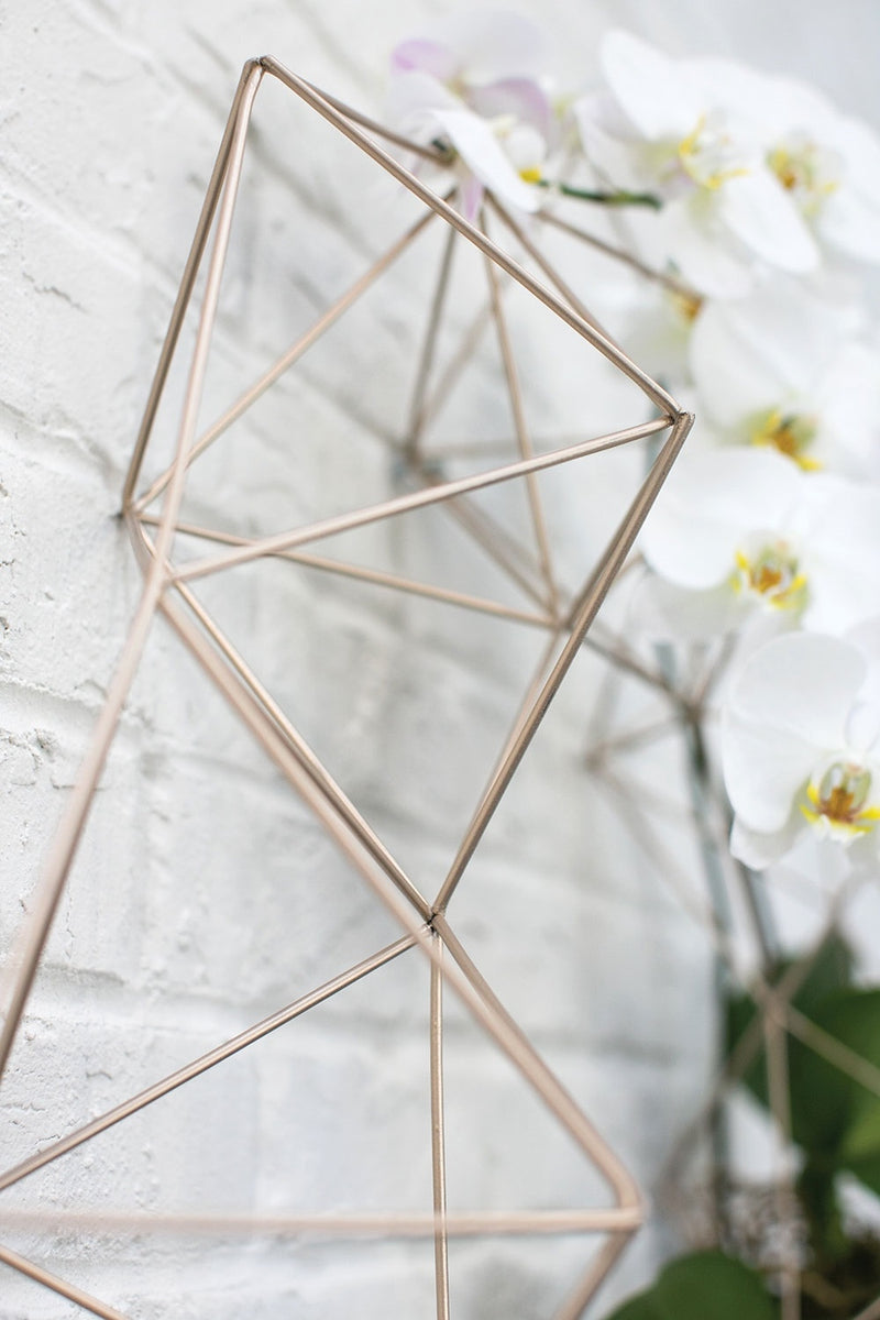 ACD* Wire Geo Wreath  (curbside only, no shipping) -  - Decor Objects - Feliz Modern