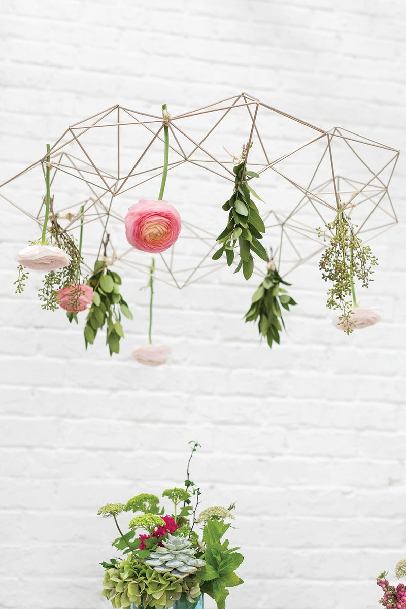 ACD* Wire Geo Wreath  (curbside only, no shipping) -  - Decor Objects - Feliz Modern