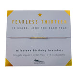 LFTH Milestone Birthday Bracelet - Thirteen - Bracelets - Feliz Modern