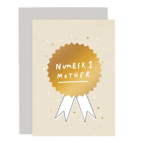 OEC Number 1 Mother Speckle Card -  - Cards - Feliz Modern