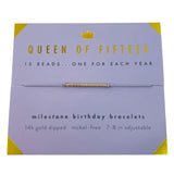 LFTH Milestone Birthday Bracelet - Fifteen - Bracelets - Feliz Modern