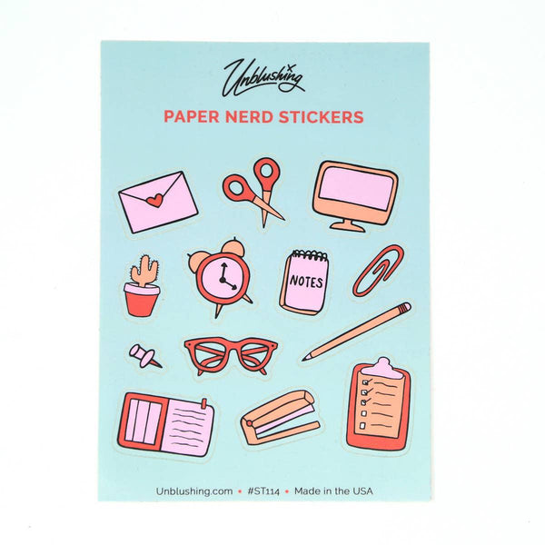 UNBG* Paper Nerd Sticker Sheet -  - Stickers - Feliz Modern