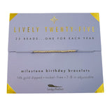 LFTH Milestone Birthday Bracelet - Twenty - Five - Bracelets - Feliz Modern