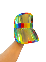 FYD* Rainbow Iridescent Visor -  - Hats - Feliz Modern