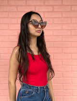 TAM Retro Heart Sunglasses - Choose Your Color! - Tortoise Print - Sunglasses - Feliz Modern