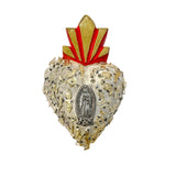 LD Medium Milagros Heart - White - Virgen - Decor Objects - Feliz Modern