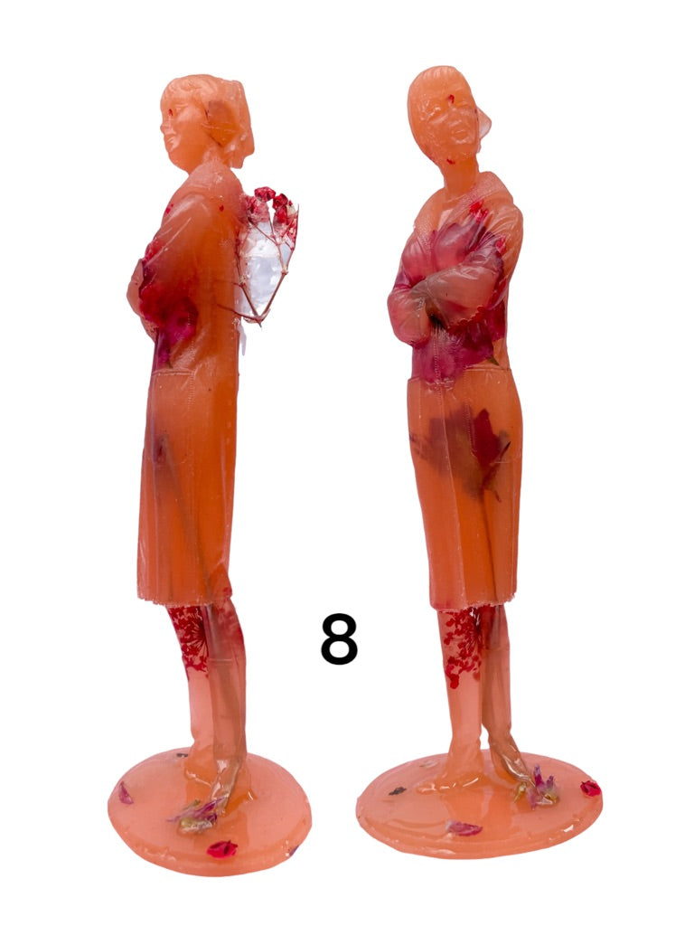 JNK Flower Power Pose Sculptures (2nd Edition) - Blood Orange 8 - Art - Feliz Modern