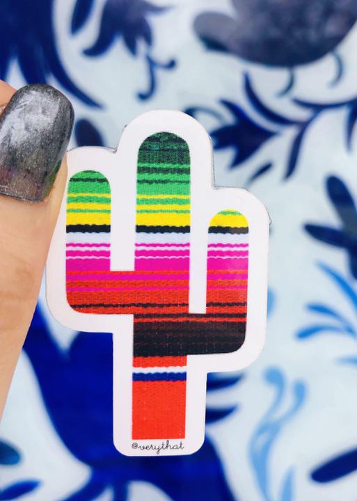 VT* Serape Cactus Sticker -  - Stickers - Feliz Modern