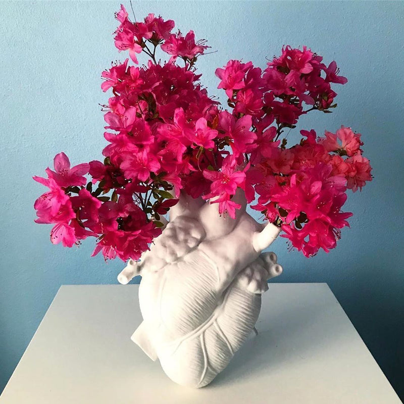 visuel har taget fejl Bevægelig SLTI* Heart Vase Love in Bloom Porcelain