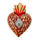LD Medium Milagros Heart - Red - Sacred Heart - Decor Objects - Feliz Modern
