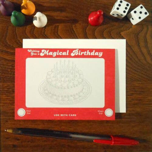 AFD Etch a Sketch Birthday Card -  - Cards - Feliz Modern