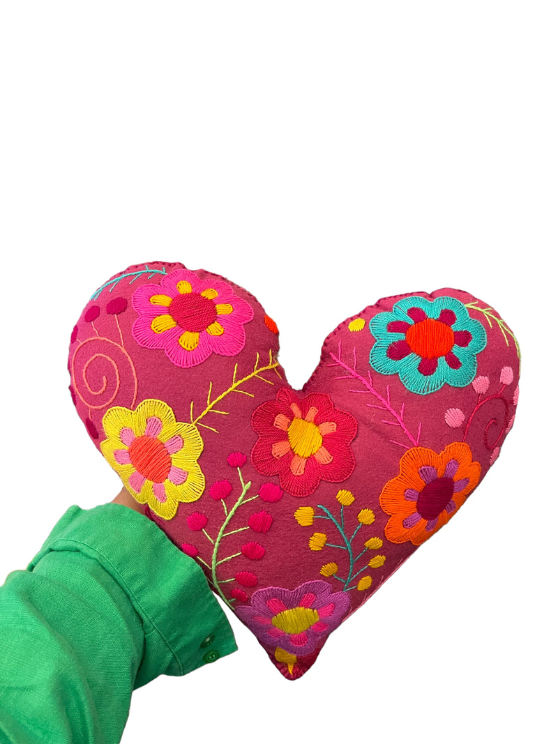 DAI Heart Pillow - Mauve - Pillows & Throws - Feliz Modern