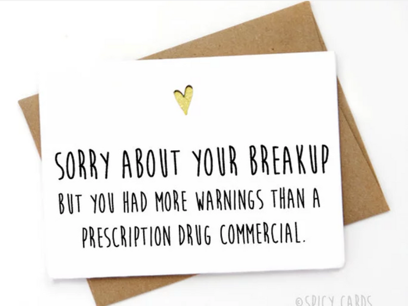 SPCA* Sorry About Your Breakup Card -  - Cards - Feliz Modern
