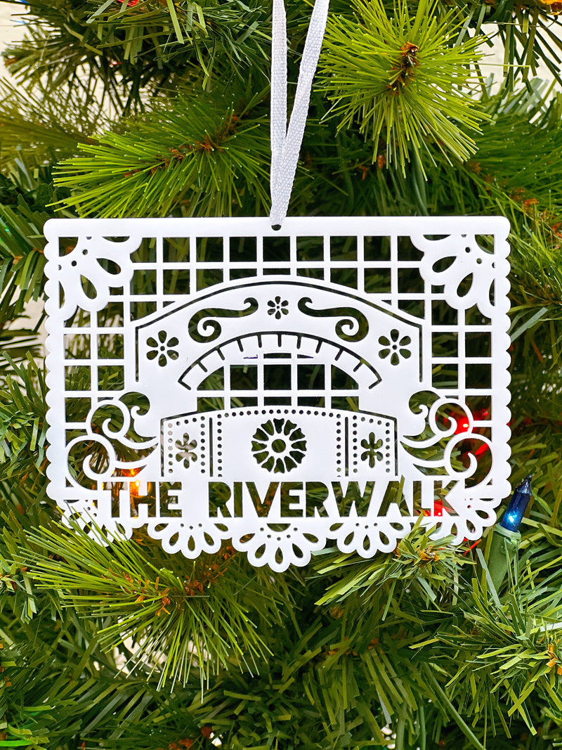 FMD San Antonio Landmark Ornaments - The Riverwalk - Christmas - Feliz Modern