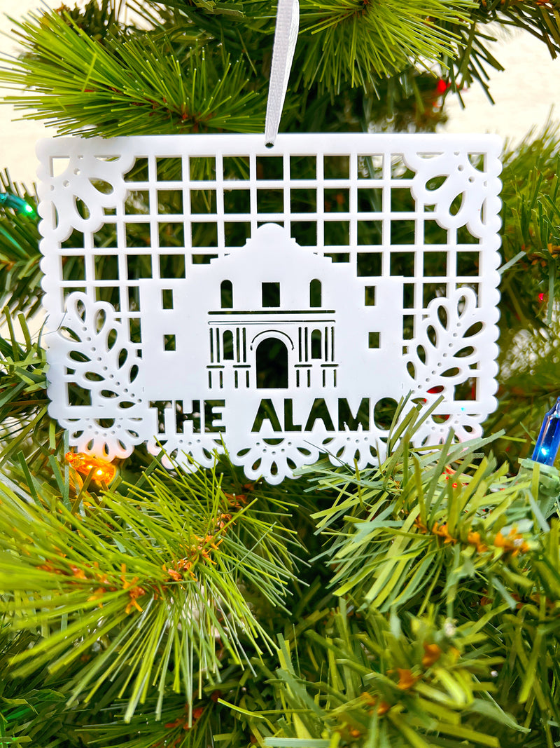 FMD San Antonio Landmark Keepsakes - The Alamo - Christmas - Feliz Modern