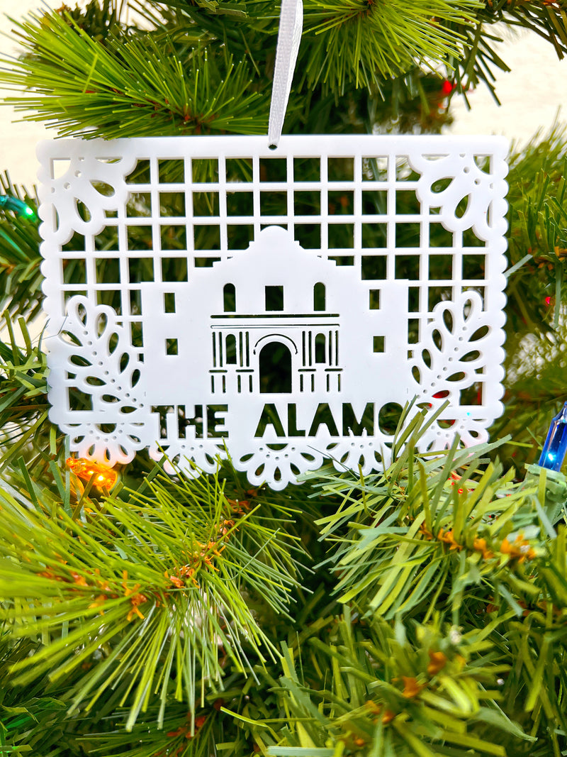 FMD San Antonio Landmark Ornaments - The Alamo - Christmas - Feliz Modern