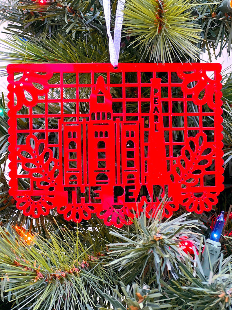 FMD San Antonio Landmark Ornaments - The Pearl - Christmas - Feliz Modern