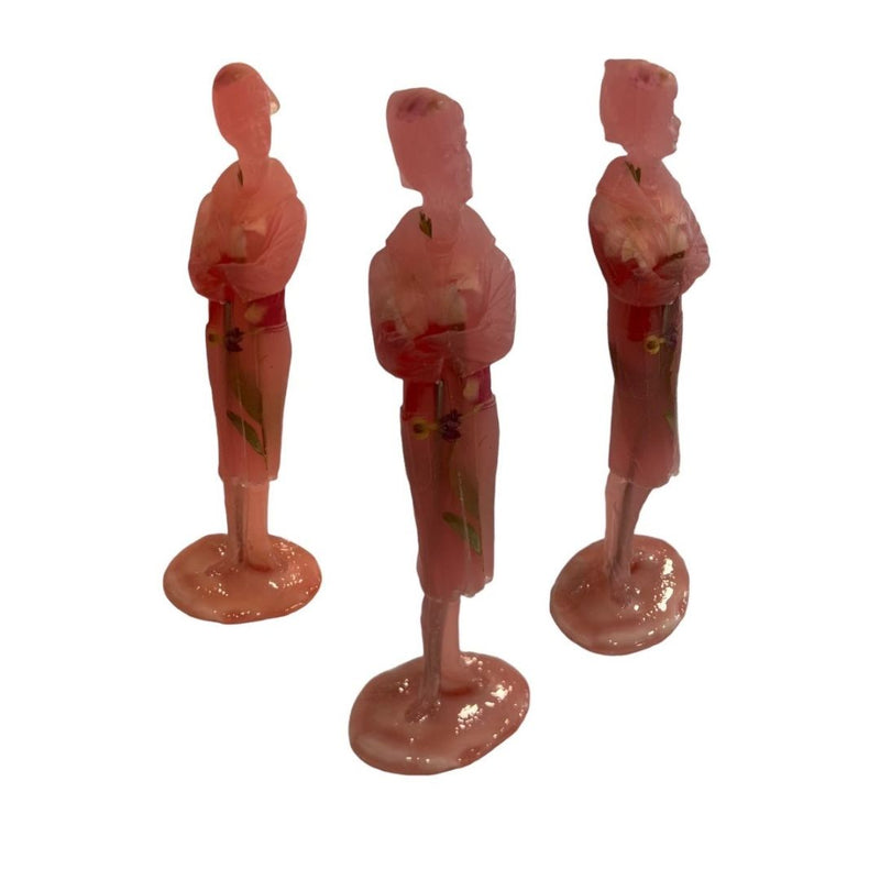 JNK Flower Power Pose Sculptures (3rd Edition) - Blood Orange - Art - Feliz Modern