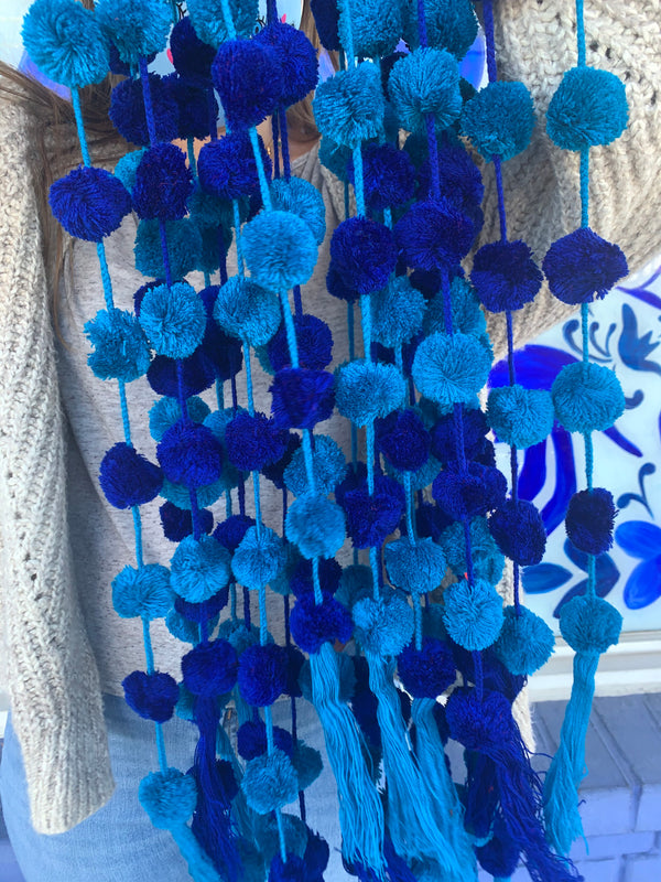 DAI Peacock Pom Strand -  - Garlands - Feliz Modern