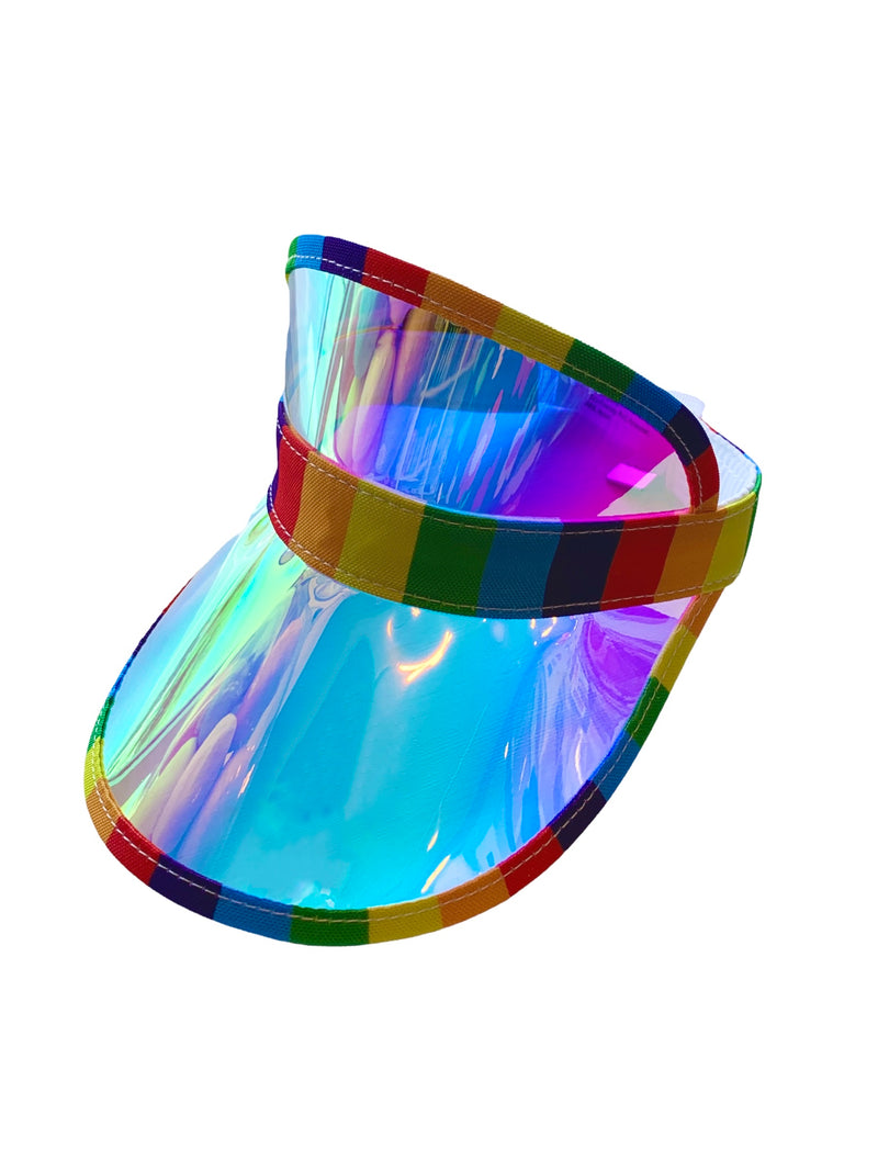 FYD* Rainbow Iridescent Visor -  - Hats - Feliz Modern