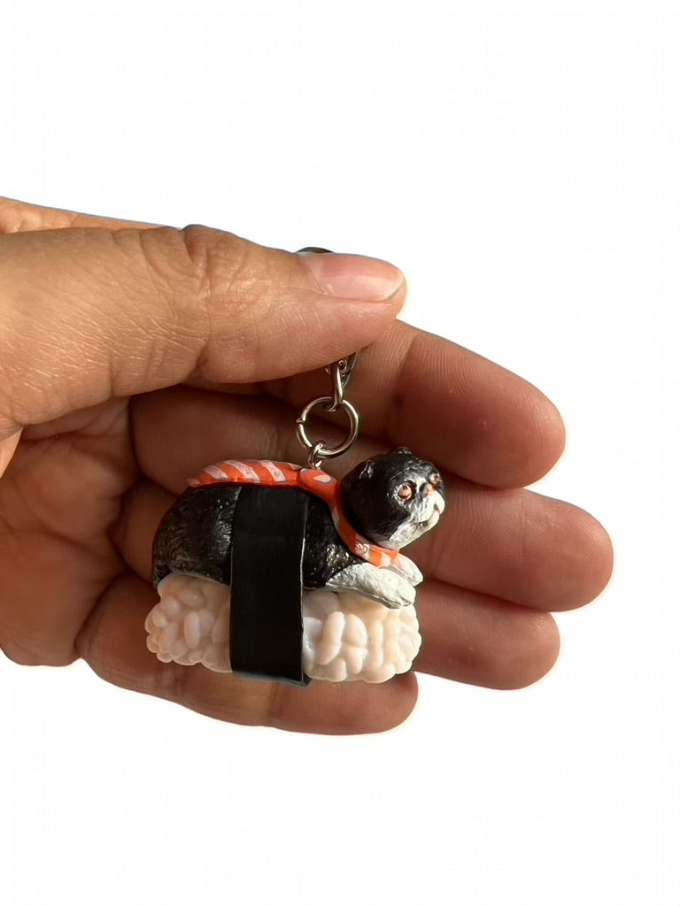 Sushi roll hotsell cat keychain