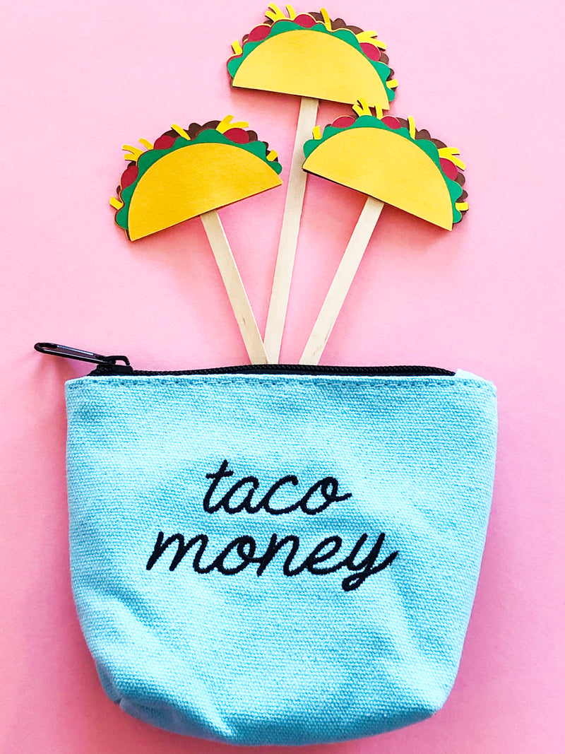 FMD Embroidered Taco Money Pouch -  - FMD - Feliz Modern