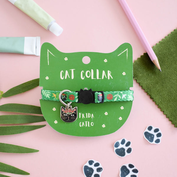 NKI Frida Catlo Artist Cat Collar -  - Pets - Feliz Modern