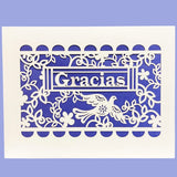TWH Papel Picado Card - Gracias Papel Picado Card - Cards - Feliz Modern