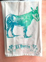 VVF Neon El Burro Tea Towel -  - Tea Towels & Napkins - Feliz Modern