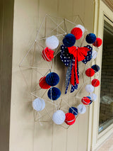 ACD* Wire Geo Wreath  (curbside only, no shipping) -  - Decor Objects - Feliz Modern