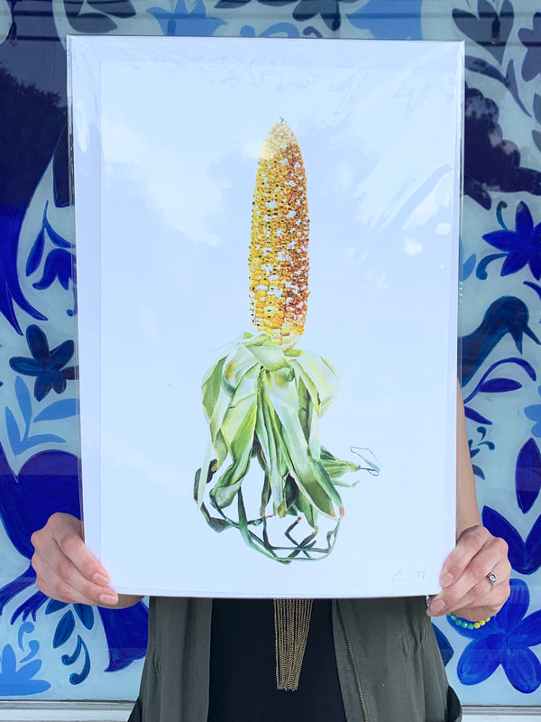 ESA* CRAVINGS Giclee - Elote Preparado - Art - Feliz Modern