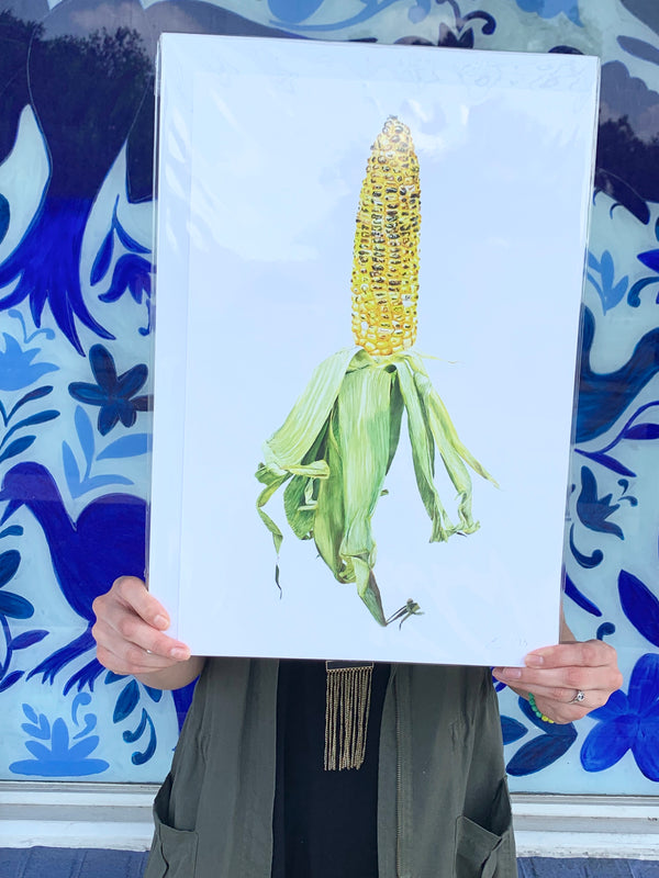 ESA* CRAVINGS Giclee - Elote Grilled - Art - Feliz Modern