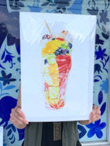 ESA* CRAVINGS giclee - Fruit cup plastic wrap - Art - Feliz Modern