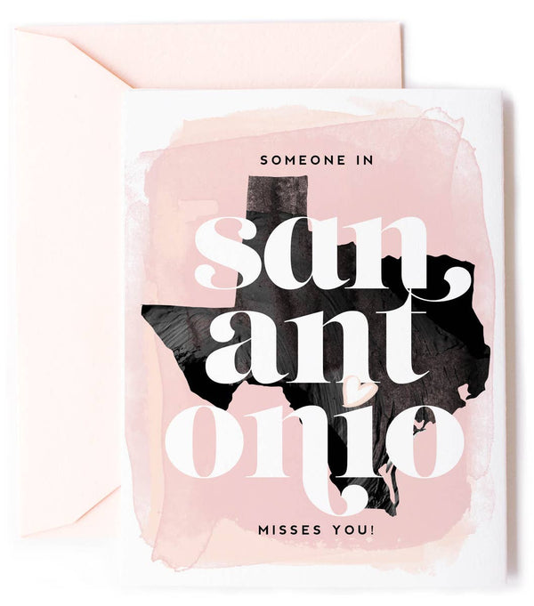 KMB Someone in San Antonio Misses you Card -  - Cards - Feliz Modern