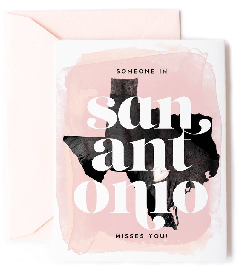 KMB Someone in San Antonio Misses you Card -  - Cards - Feliz Modern