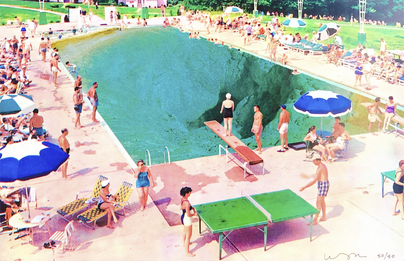 KO Bottom of The Pool 23.25 x 36 Print (Shippable) -  - Art - Feliz Modern
