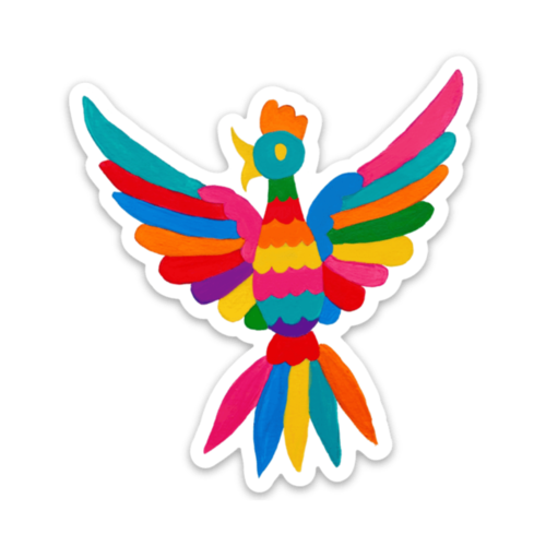 NAT Otomi Bird Sticker -  - Stickers - Feliz Modern