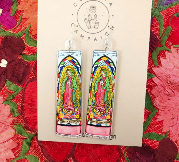 NAT Virgen Candle Earrings -  - Earrings - Feliz Modern