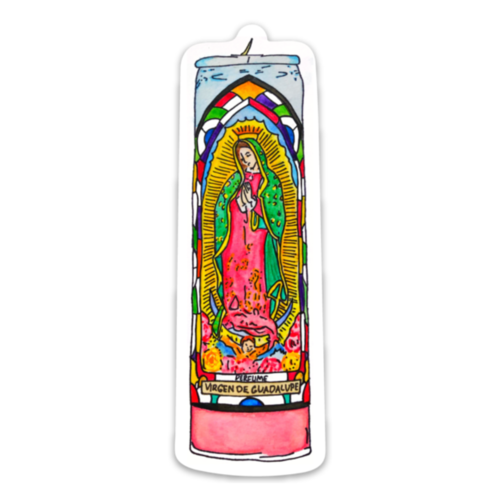 NAT Virgen Candle Sticker -  - Stickers - Feliz Modern