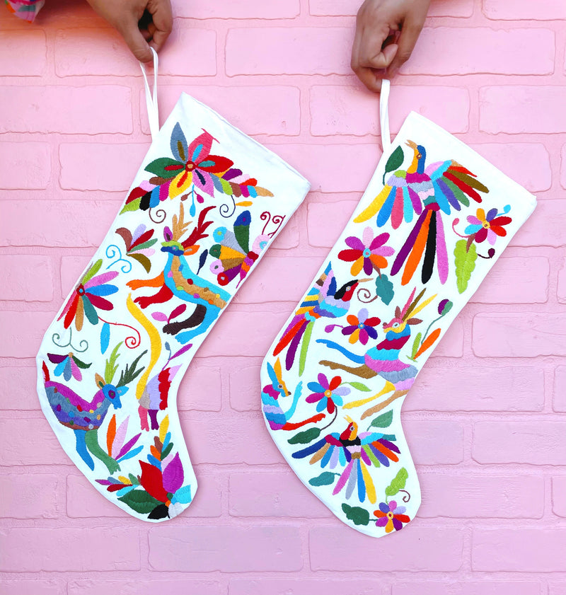 DAI Otomi Multicolor Stocking -  - Christmas - Feliz Modern