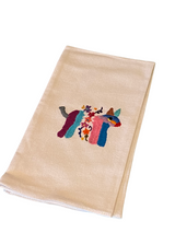 DAI Embroidered Burro Tea Towel -  - Tea Towels & Napkins - Feliz Modern