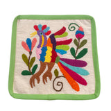 DAI Otomi Linen Coaster - Mint Green - Coasters - Feliz Modern