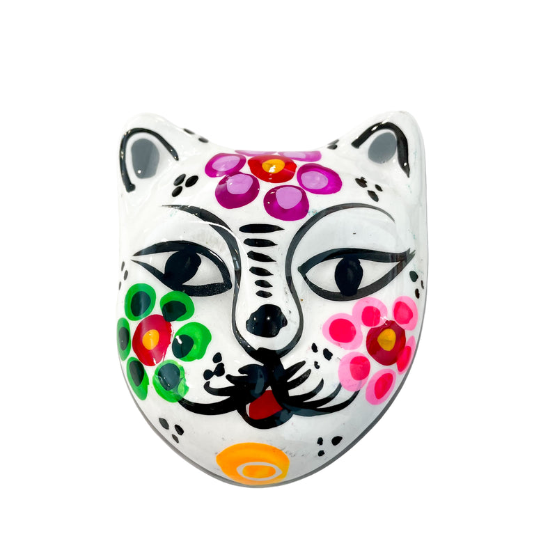 AAES Painted Cat Trinket Box - White - Halloween - Feliz Modern