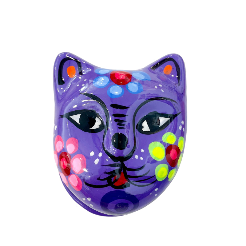 AAES Painted Cat Trinket Box - Purple - Halloween - Feliz Modern