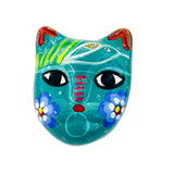 AAES Painted Cat Trinket Box - Teal - Halloween - Feliz Modern
